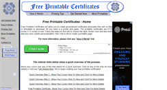 Desktop Screenshot of free-printable-certificates.com